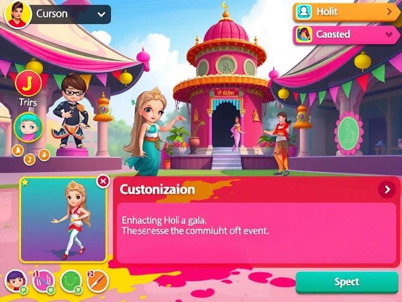 Enchanting Holi Gala community event screenshot